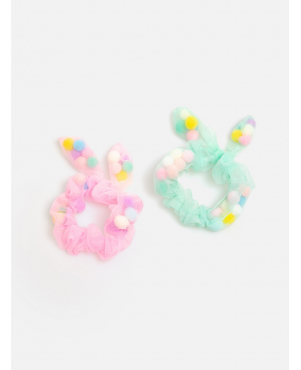 Набор из 2 резинок для волос дет. Hint цветной