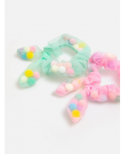 Набор из 2 резинок для волос дет. Hint цветной