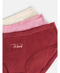Трусы детские для девочек в наборе из 3шт Hobotok цвет в ассортименте