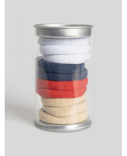 Набор из 10 резинок для волос дет. Idely разноцветный