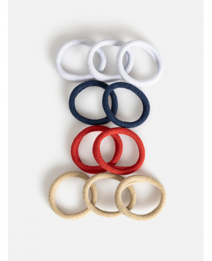 Набор из 10 резинок для волос дет. Idely разноцветный