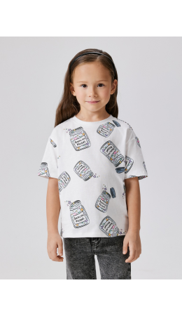 Футболка детская для девочек illion белый