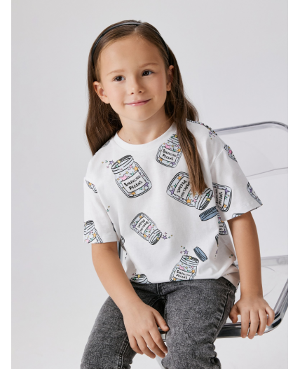 Футболка детская для девочек illion белый
