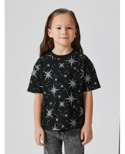 Футболка детская для девочек illion черный