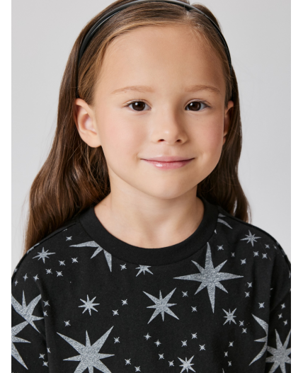 Футболка детская для девочек illion черный