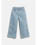 Брюки джинсовые детские для девочек Irza голубой
