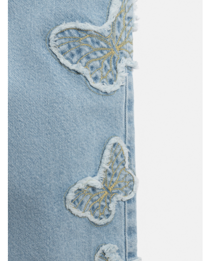 Брюки джинсовые детские для девочек Irza голубой