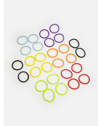 Набор из 28 резинок для волос дет. Jamila цветной