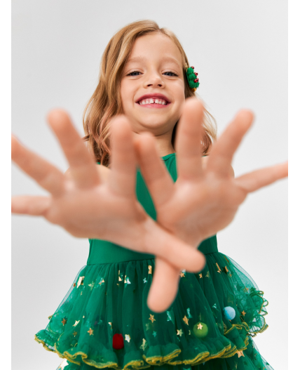 Набор из 2 заколок для волос дет. Janssen зеленый