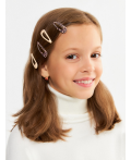Набор из 6 заколок для волос дет. Kamau бежевый