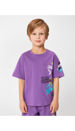 Футболка детская для мальчиков Kiribati фиолетовый