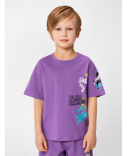 Футболка детская для мальчиков Kiribati фиолетовый