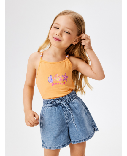 Майка детская для девочек Korinf персиковый