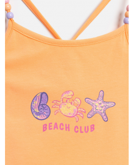 Майка детская для девочек Korinf персиковый