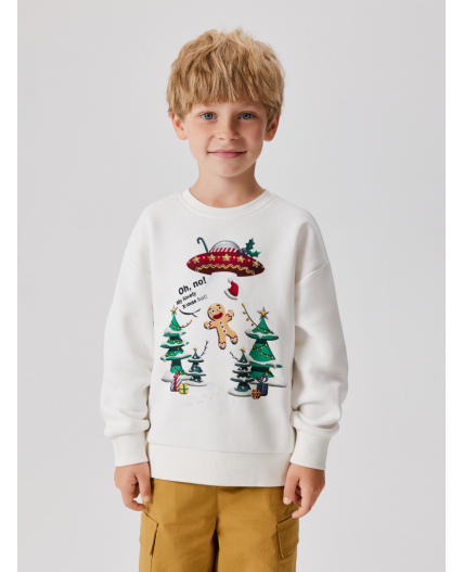 Джемпер детский для мальчиков Lepaludi белый