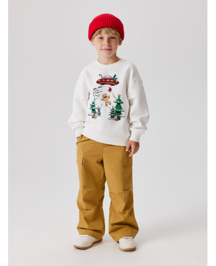 Джемпер детский для мальчиков Lepaludi белый