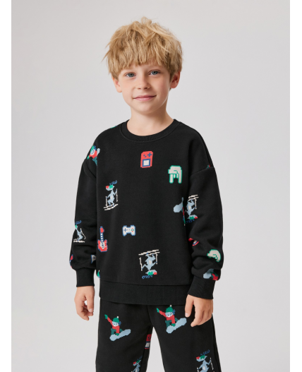 Джемпер детский для мальчиков Lepaludi черный
