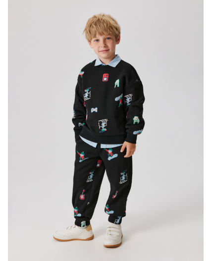 Брюки детские для мальчиков Lepaludi_pt черный