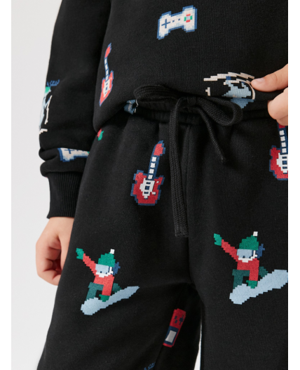 Брюки детские для мальчиков Lepaludi_pt черный