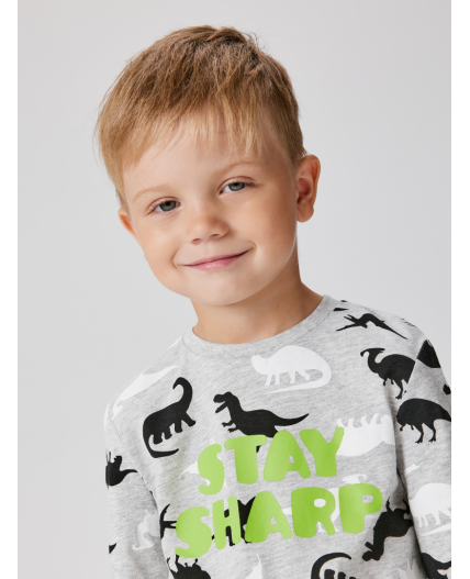 Пижама детская для мальчиков Leskara серый