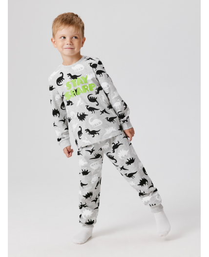 Пижама детская для мальчиков Leskara серый