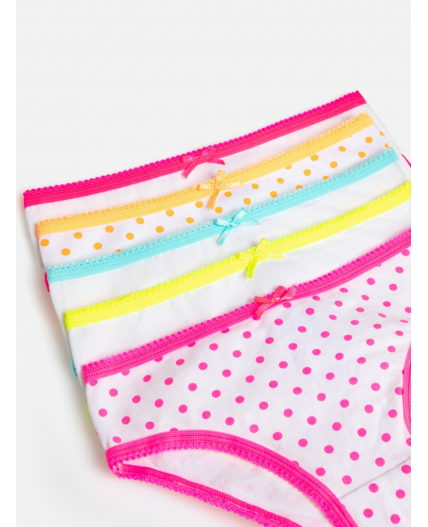 Трусы детские для девочек в наборе из 5 шт. Lindsi цвет в ассортименте