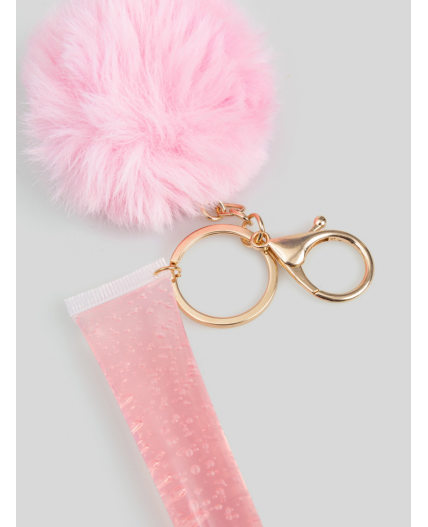 Набор детский (блеск для губ и брелок) Lipsy розовый