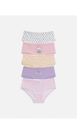 Трусы детские для девочек в наборе из 5 шт. Lumpy цвет в ассортименте