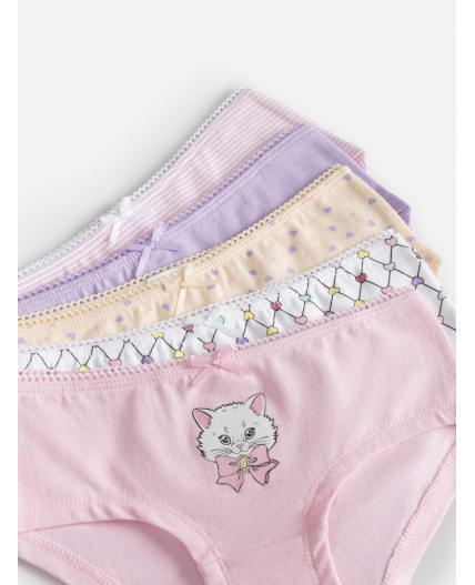 Трусы детские для девочек в наборе из 5 шт. Lumpy цвет в ассортименте