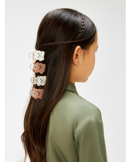 Набор из 4 заколок для волос дет. Lynn цветной