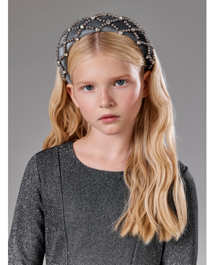 Ободок детский Maden серый