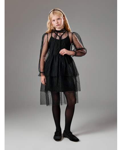 Платье детское для девочек Mena черный