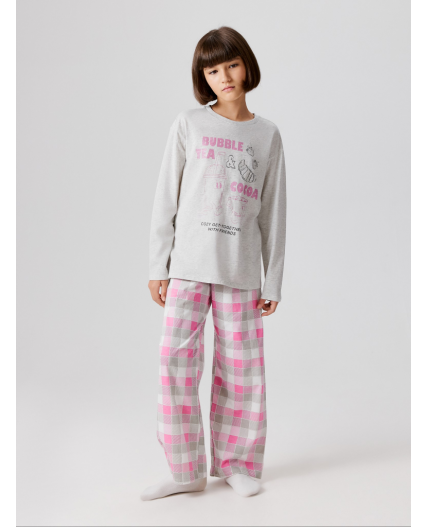 Набор детский для девочек ((1)джемпер и (2)брюки) Modena разноцветный