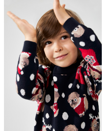 Джемпер детский Mopsik холодный синий