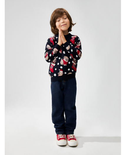 Джемпер детский Mopsik холодный синий