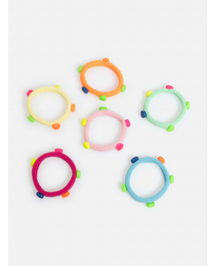 Набор из 6 резинок для волос дет. Muno цветной