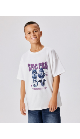 Футболка детская для мальчиков Natal белый