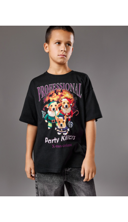 Футболка детская для мальчиков Natal черный