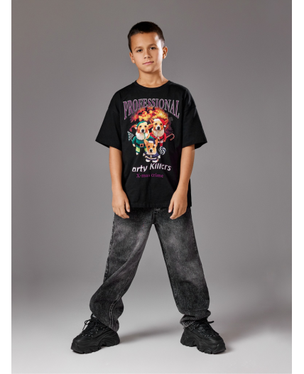 Футболка детская для мальчиков Natal черный