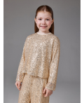 Джемпер детский для девочек Neser_ls светло-золотой