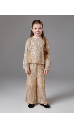 Брюки детские для девочек Neser_pn светло-золотой