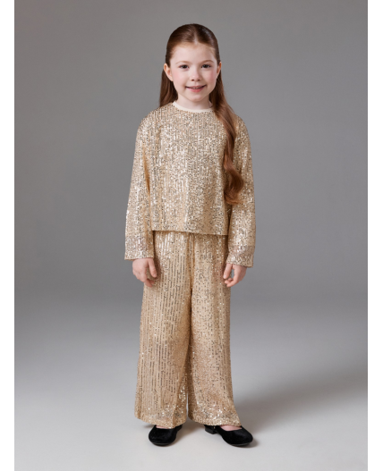Брюки детские для девочек Neser_pn светло-золотой