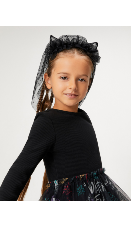 Ободок для волос детский Nona черный