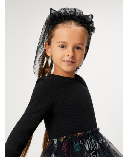 Ободок для волос детский Nona черный