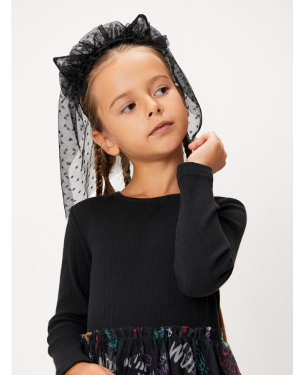 Ободок для волос детский Nona черный