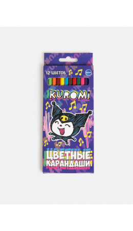 Карандаши цветные 12 цветов Notts разноцветный