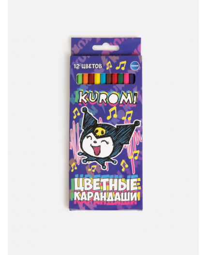 Карандаши цветные 12 цветов Notts разноцветный