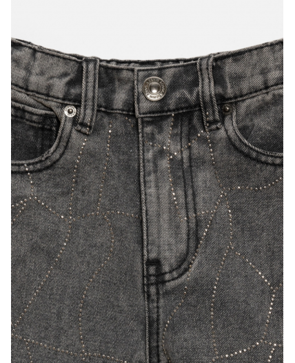 Брюки джинсовые детские для девочек Olan1 серый