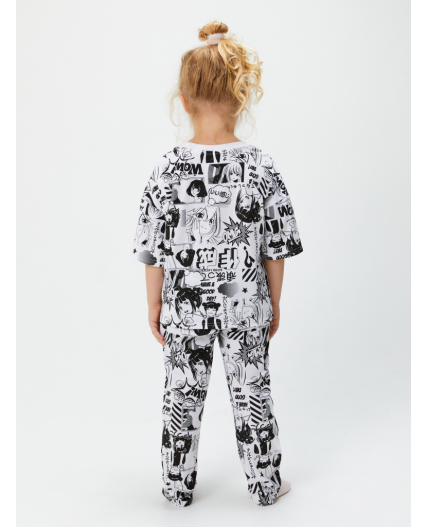 Пижама детская для девочек Olean набивка