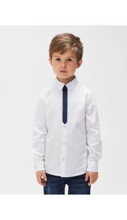 Сорочка верхняя детская для мальчиков Oliver белый